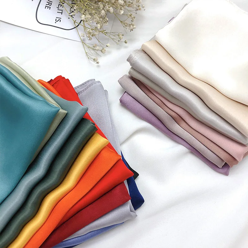Ascot Neck Scarf - وشاح رأس حريمي ساتان 70 ×