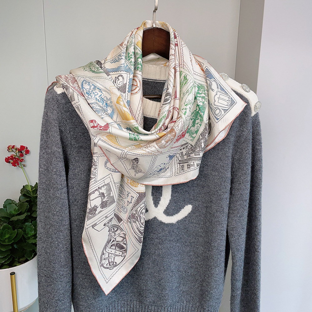 وشاح حريري فاخر 90 سنتيمتر الم - مراجعة Ascot Neck Scarf وسعره