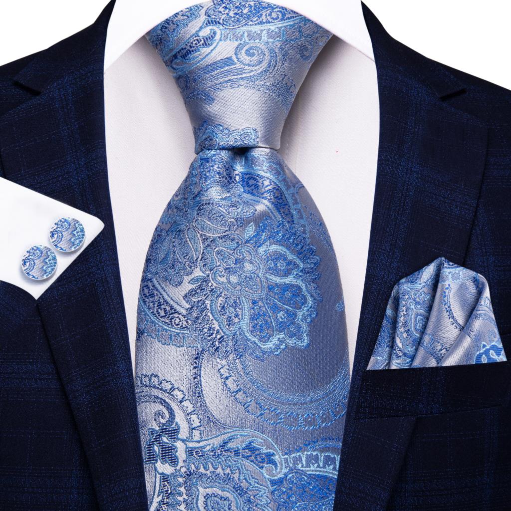الرجال الأزرق الفاتح منقوشة بي - مراجعة Silk Tie Striped وسعره