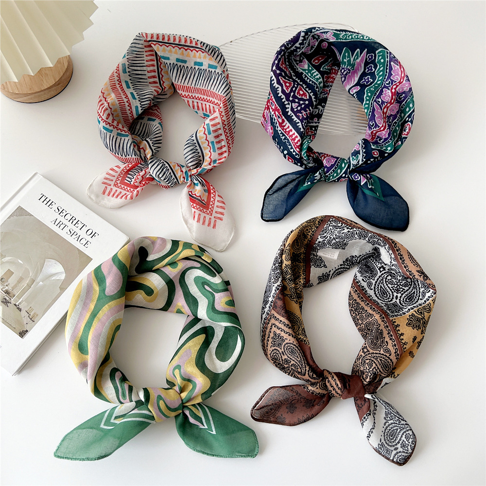 موضة القطن وشاح المرأة الأزهار - مراجعة Face Scarf Mask وسعره