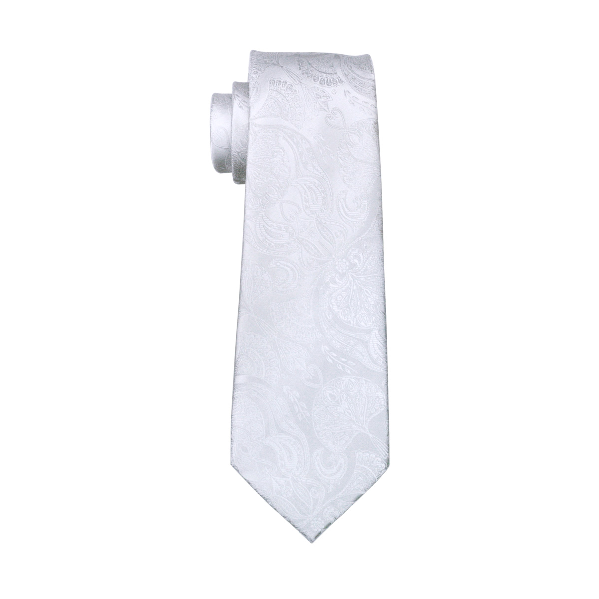 FA-393 الرجال التعادل الأبيض ب - مراجعة Silk Tie Striped وسعره