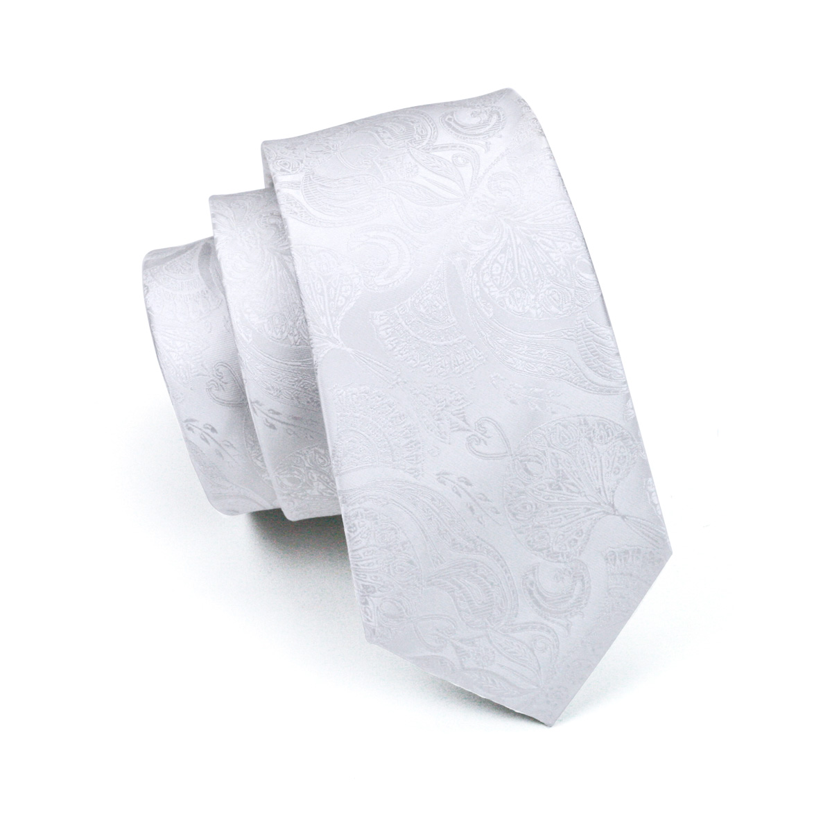 FA-393 الرجال التعادل الأبيض ب - مراجعة Silk Tie Striped وسعره