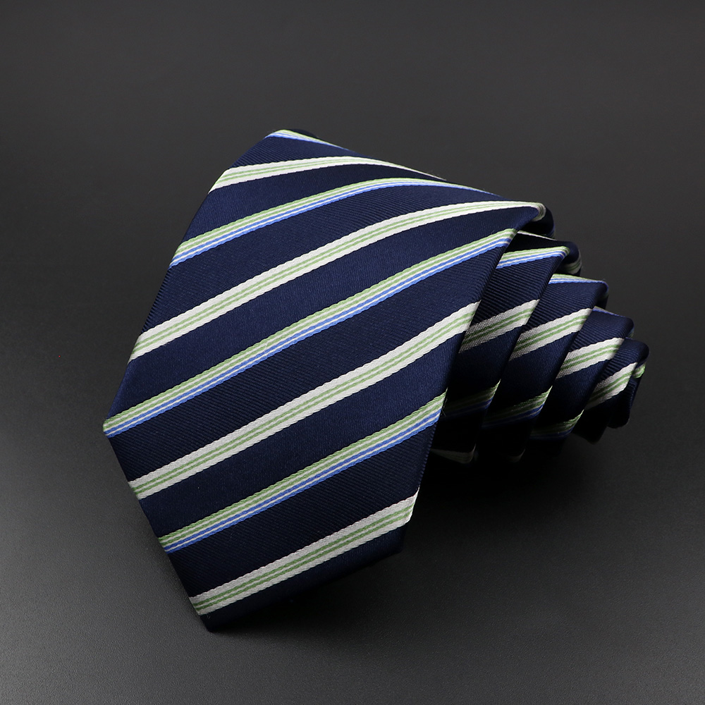 100% رابطة عنق حرير 8 سنتيمتر  - مراجعة Silk Tie Striped وسعره