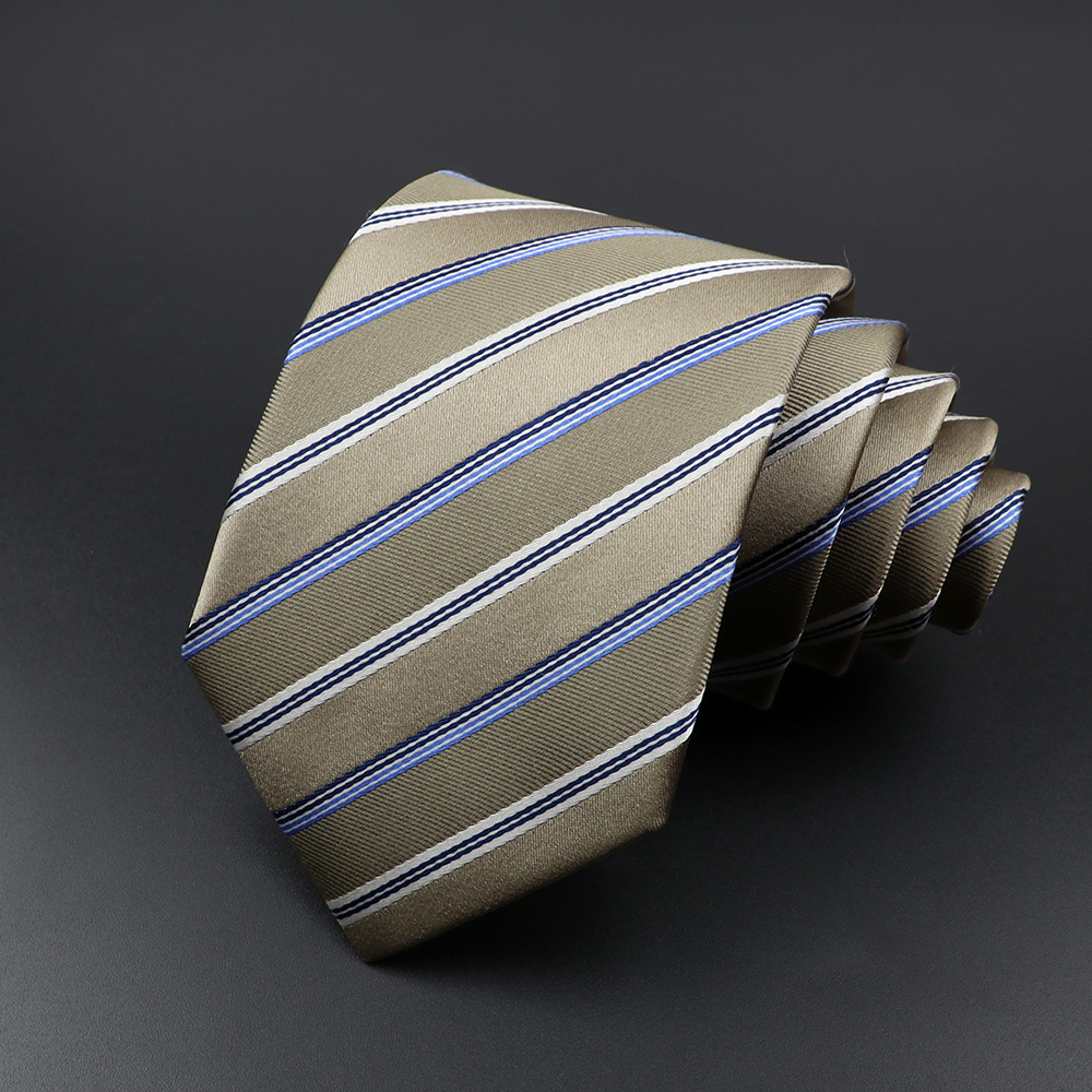 100% رابطة عنق حرير 8 سنتيمتر  - مراجعة Silk Tie Striped وسعره