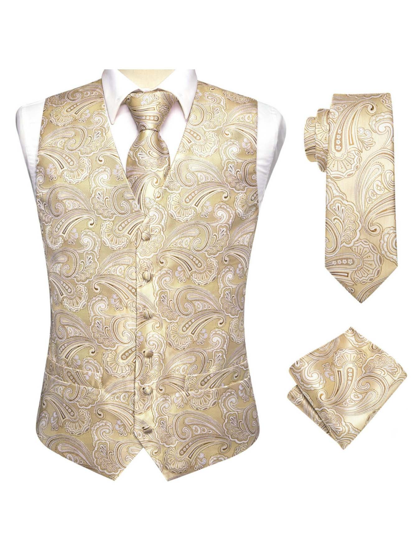 طقم بدلة رجالي من ثلاث قطع بلو - مراجعة Pocket Square Set وسعره