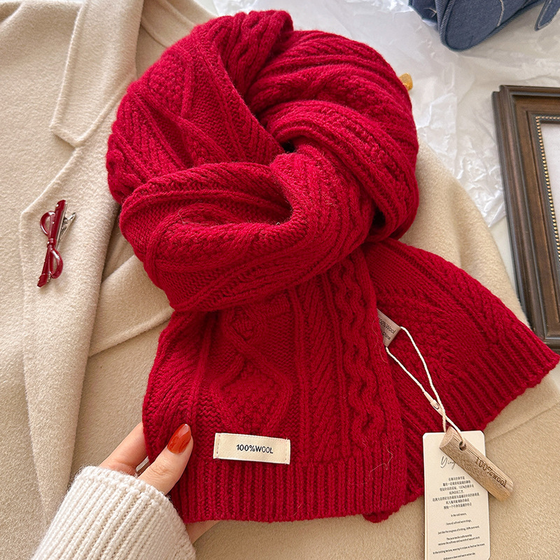 فاخر 100% وشاح من الصوف النساء - مراجعة Muffler Men Wool وسعره