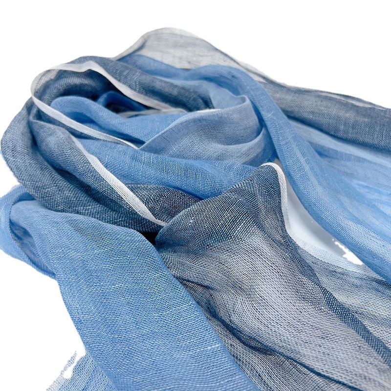 2024 جديد الأرجواني الكتان الأ - مراجعة Ascot Neck Scarf وسعره