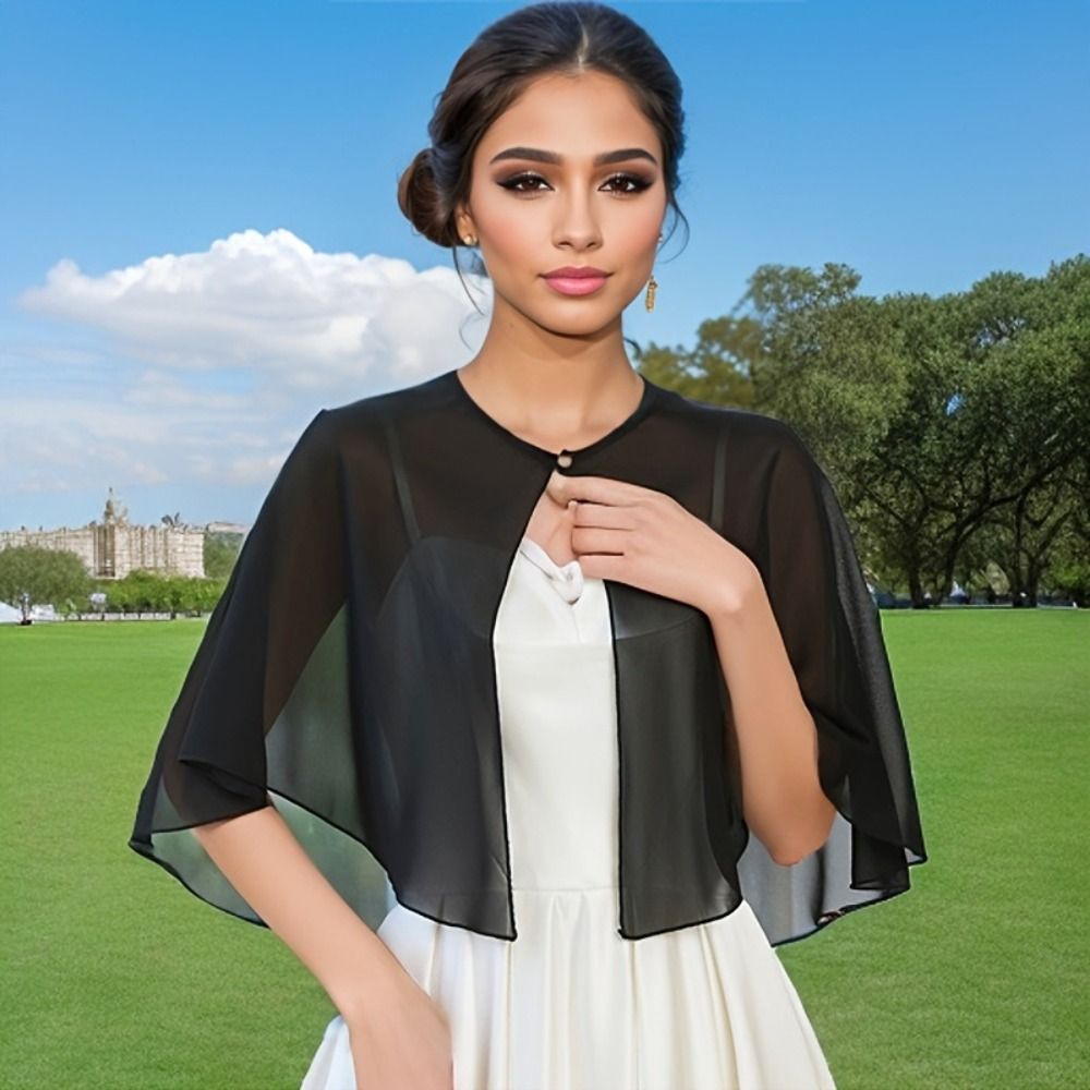 وشاح شيفون شفاف بتصميم عتيق خف - مراجعة Stole Wedding Shawl وسعره